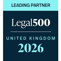 Legal 500 - UK Leading Partner - 2025